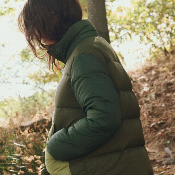 The Polar Puffer ~ Army Colorblock - Picture 5 of 5